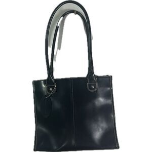 Genuine leather, dual handle, cheetah/leopard print lined shoulder bag